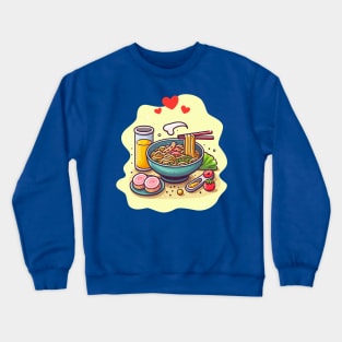 Love Ramen Love Noodle Crewneck Sweatshirt